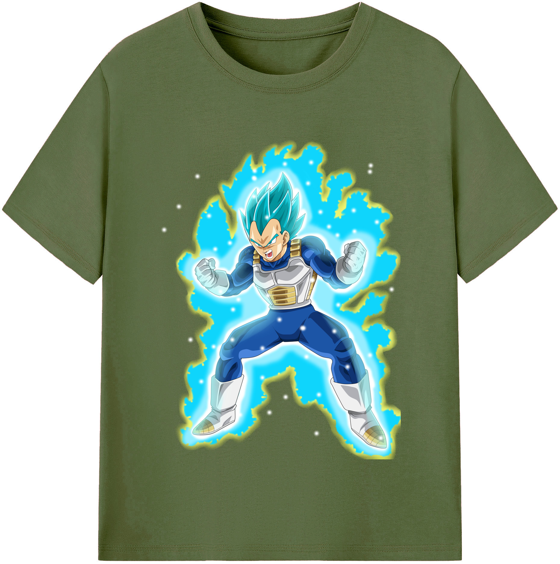 （画像用） ドラゴンボール ベジータ四世（Bejīta Yonsei）DRAGON BALL Vegeta IV 綿100％半袖Tシャツ（フロントプリント）